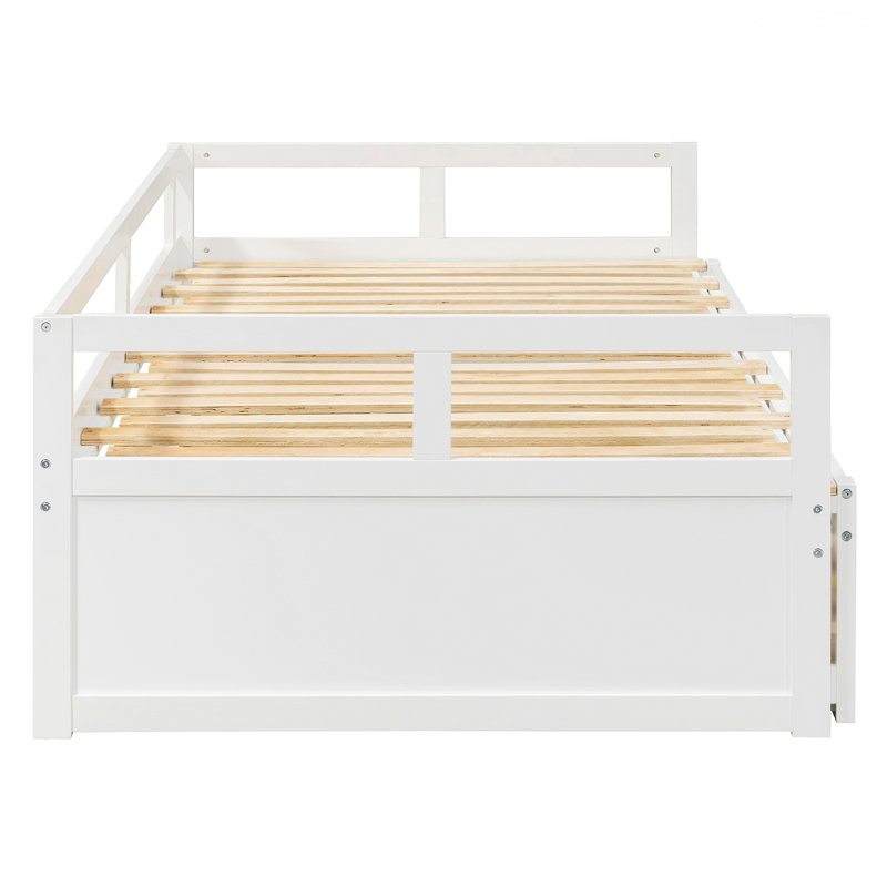 Structure de lit de chambre à coucher, lit de jour avec couchette, lit de jour en bois pour la maison