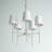 Jacques 5 - Light Iron Dimmable Chandelier