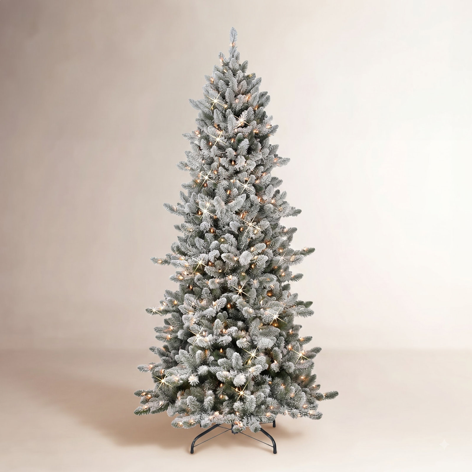 Gwyned Slender Pre-Lit Spruce Christmas Tree, 6.5' H