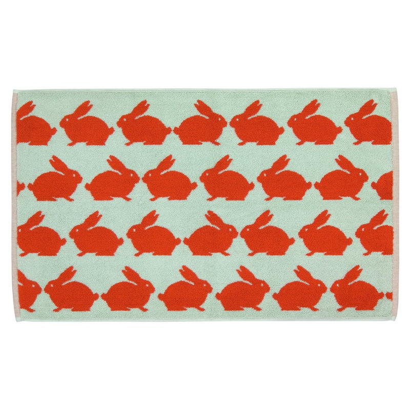 Kissing Rabbits Bath Rug