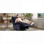Idéal pour les petits espaces de vie et les chambres d'amis, le tissu inclinable manuel pivotant FlowLuxe compact blanc doux