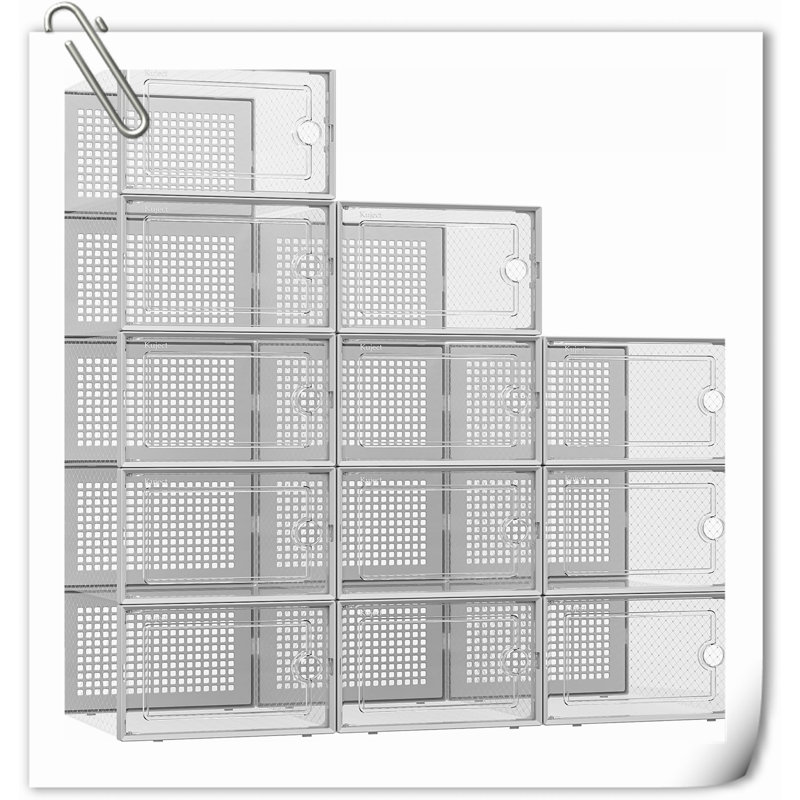Bac en plastique Rebrilliant, Gris