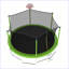 Trampoline 16FT avec barre d'équilibre et panier de basketball, trampoline d'extérieur renforcé de type ASTM avec filet d'enclos-124610207