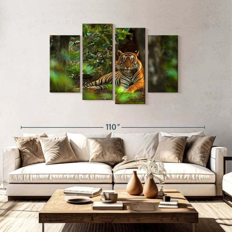 Brampt Indian Tiger, 48'' H x 75'' W
