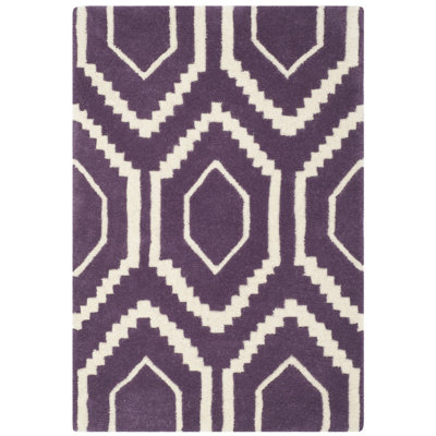 Deedie Hand Tufted Wool Geometric Rug