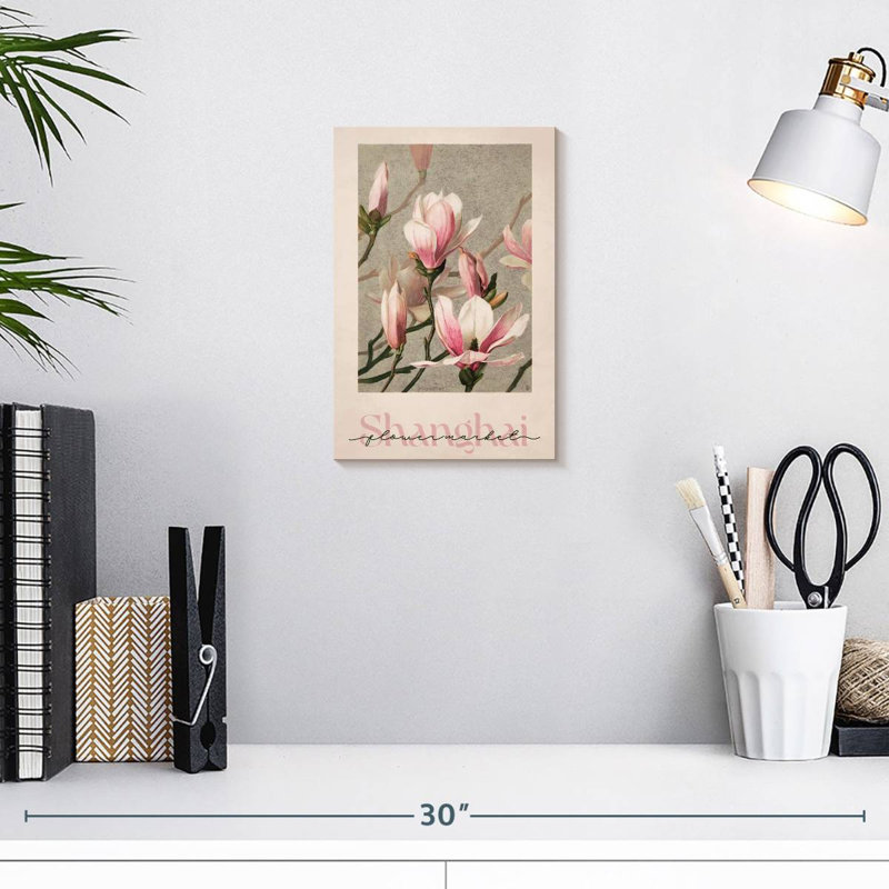 Shanghai Flower Market Poster, 12" H x 8" W