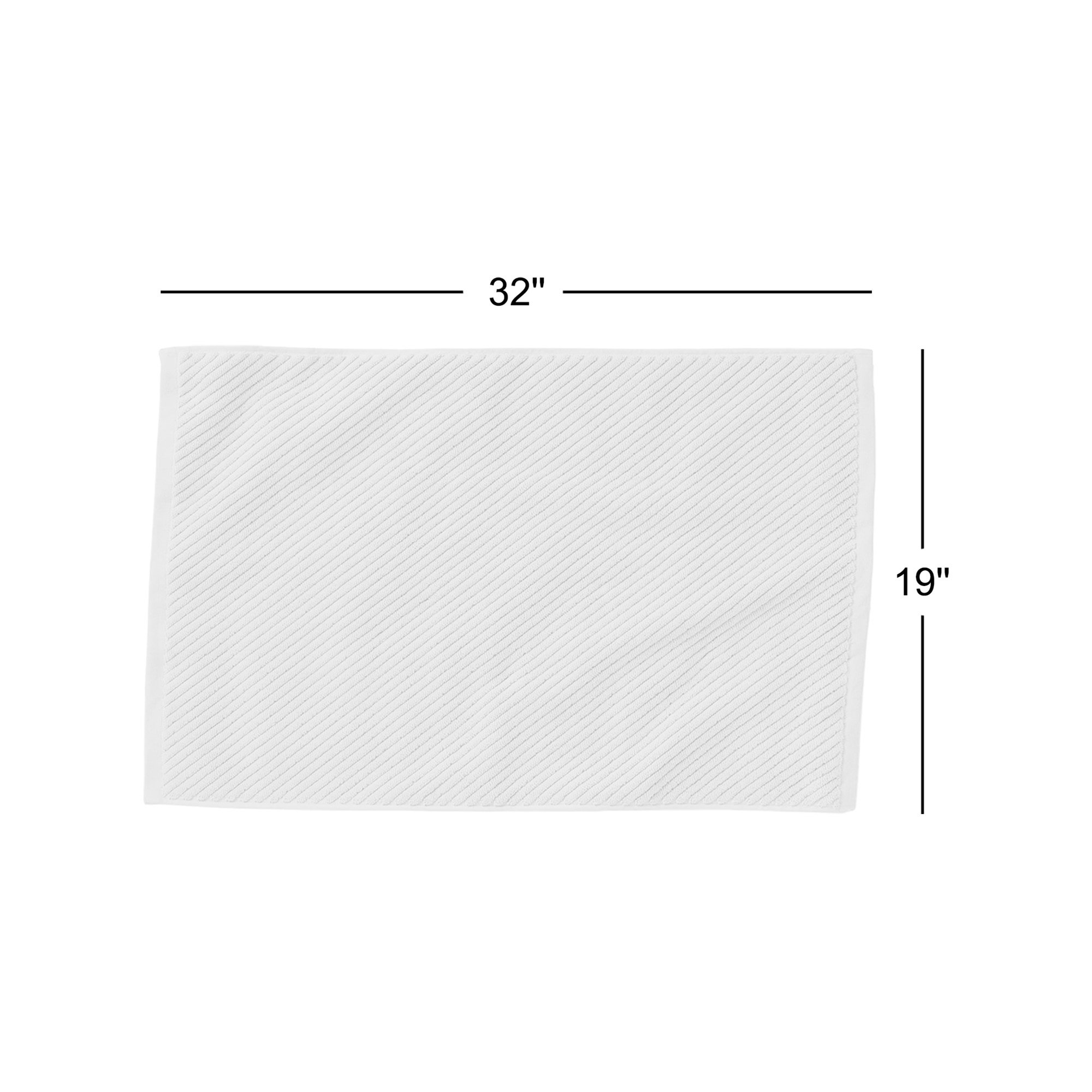 Air Weight Organic 100% Organic Cotton Bath Mat, Sea Mist