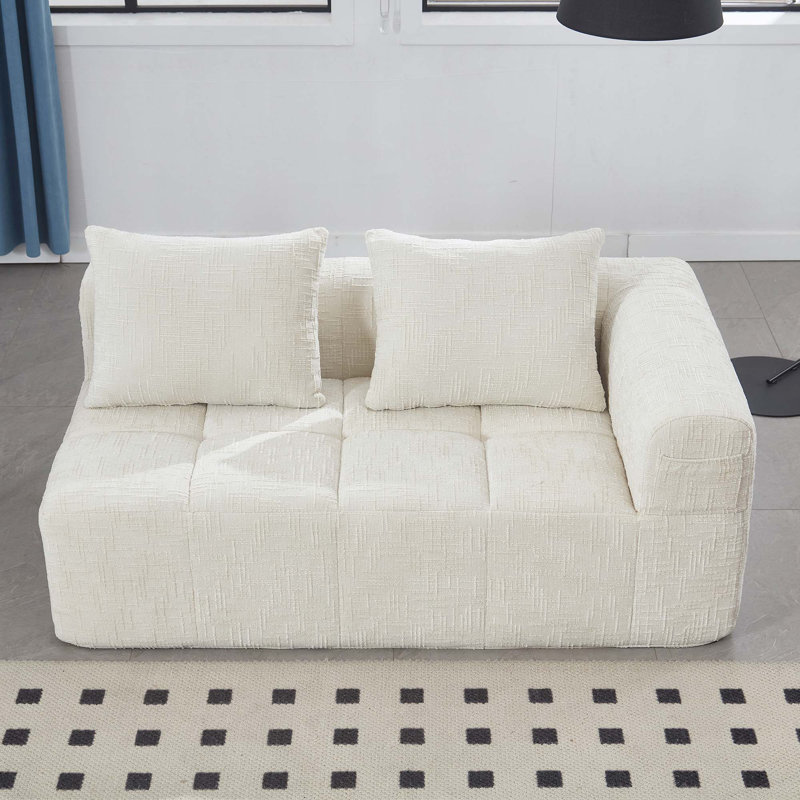 Canapé en chenille, Beige