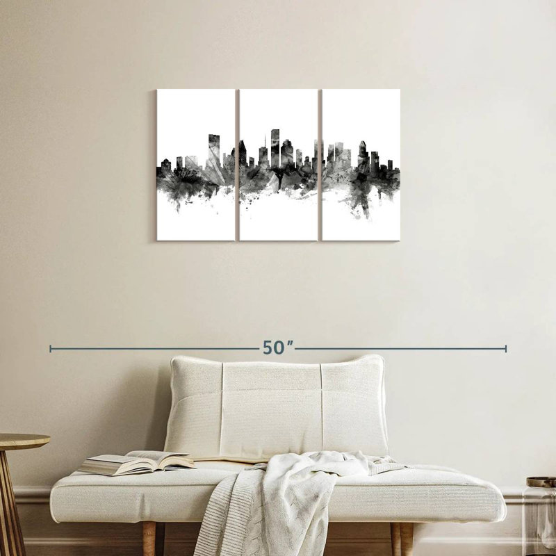 Sireci Houston Texas Skyline VIII, 20" H x 33" W