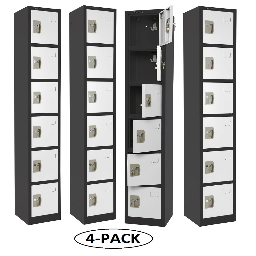 6 - Section 12" Wide Storage Locker (Set of 4) AdirOffice 