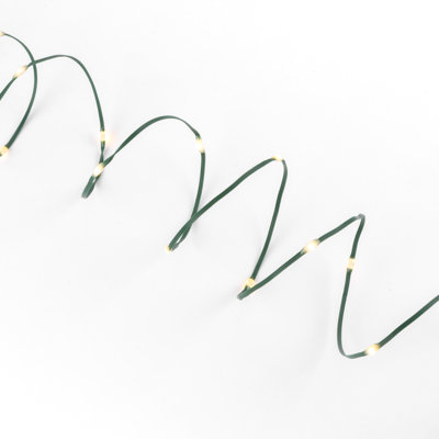 50 Ft Connectable Ribbon Wrap Light With Silver Wire