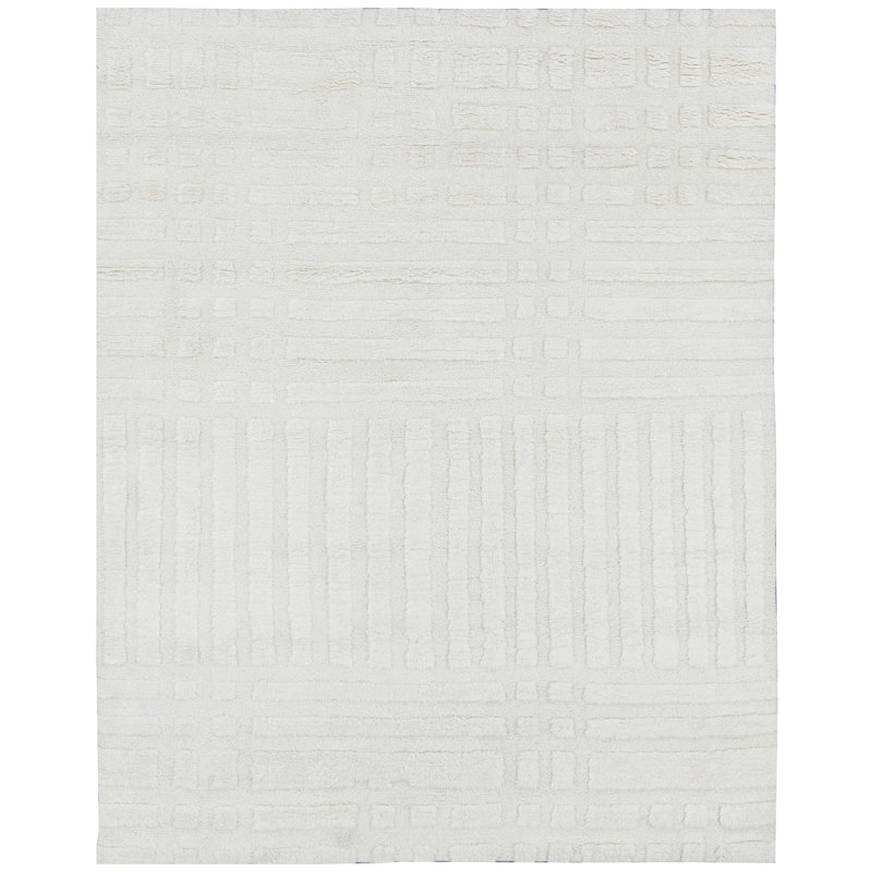 Handmade Wool Area Rug, Rectangle 6' x 9'