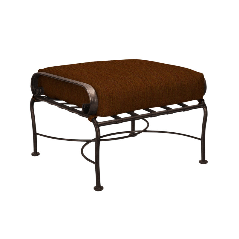 Classico-W Outdoor Ottoman, Copper Creek, Alcazar Redwood