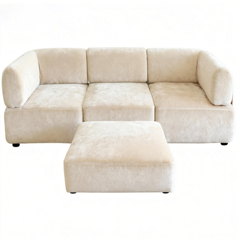 3 Seater Sectional, Beige