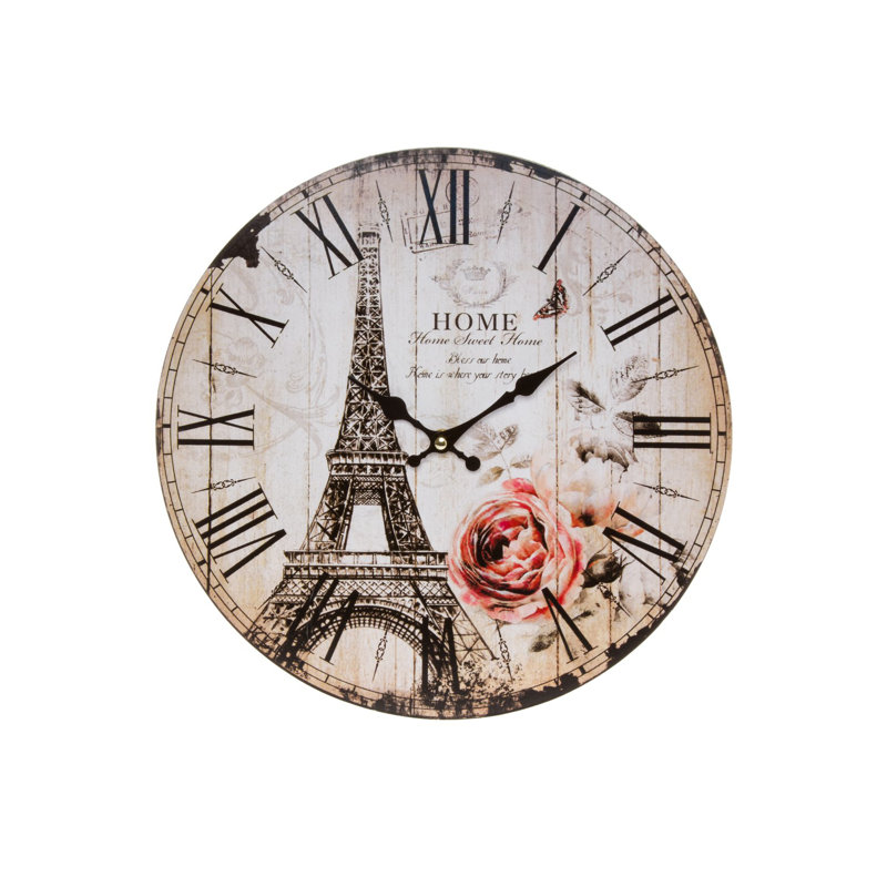 Close Wood Wall Clock
