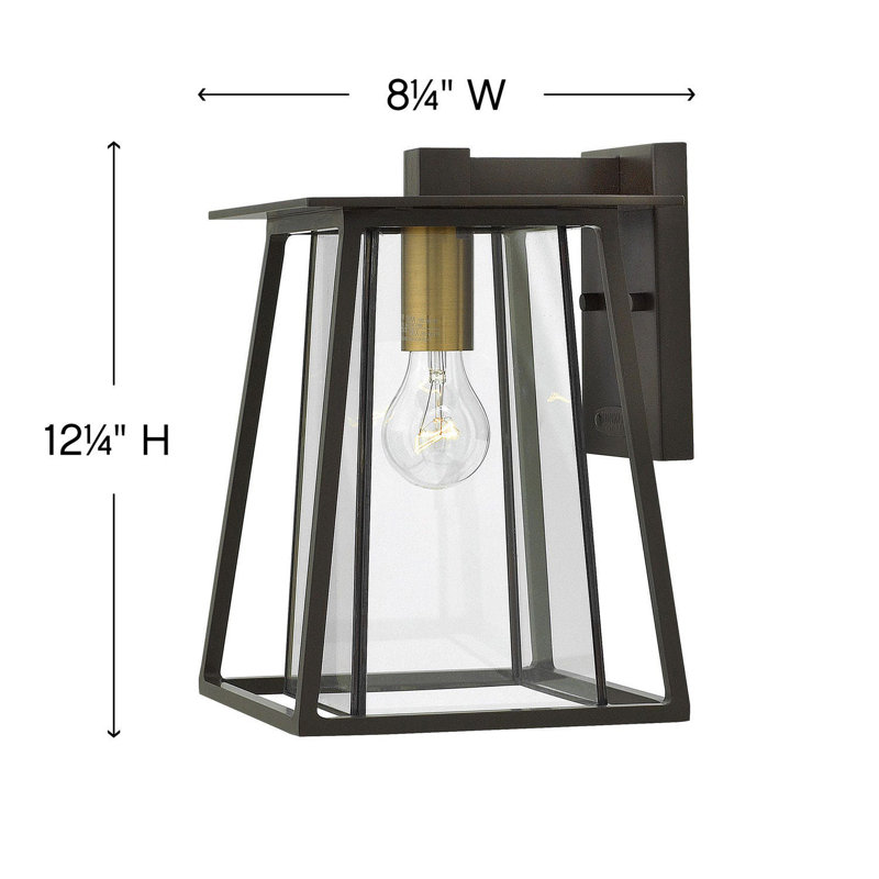 Nona Aluminium Wall Light, 12.3" H x 8.3" W x 9.3" D