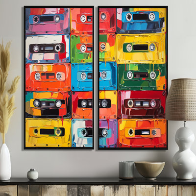 Cassette Tapes Retro Rhythms V - Fashion Cassette Tapes, art mural