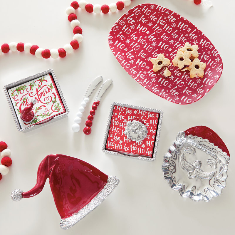 Ensemble de boîte à serviettes Happy Santa