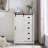 Farmhouse Accent Chest With Sliding Barn Door And 5 Drawers, White - Rustic Charm And Practical Storage-63529269