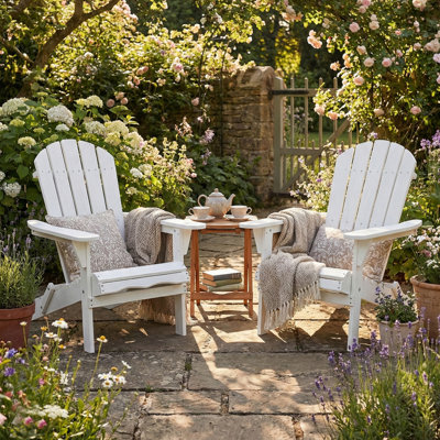 Ensemble de 2 chaises Adirondack d'extérieur Abril