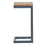 Table d'appoint moyenne - surface en sapin naturel et support en fer - assemblage moderne en bois et métal