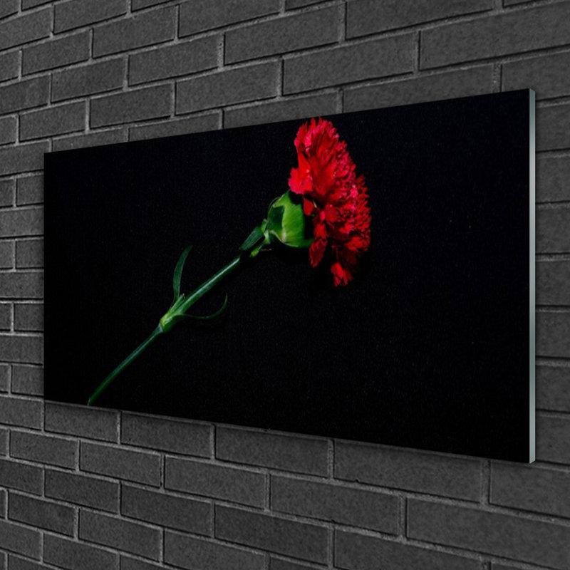 Floral Flower - No Frame Print on Glass