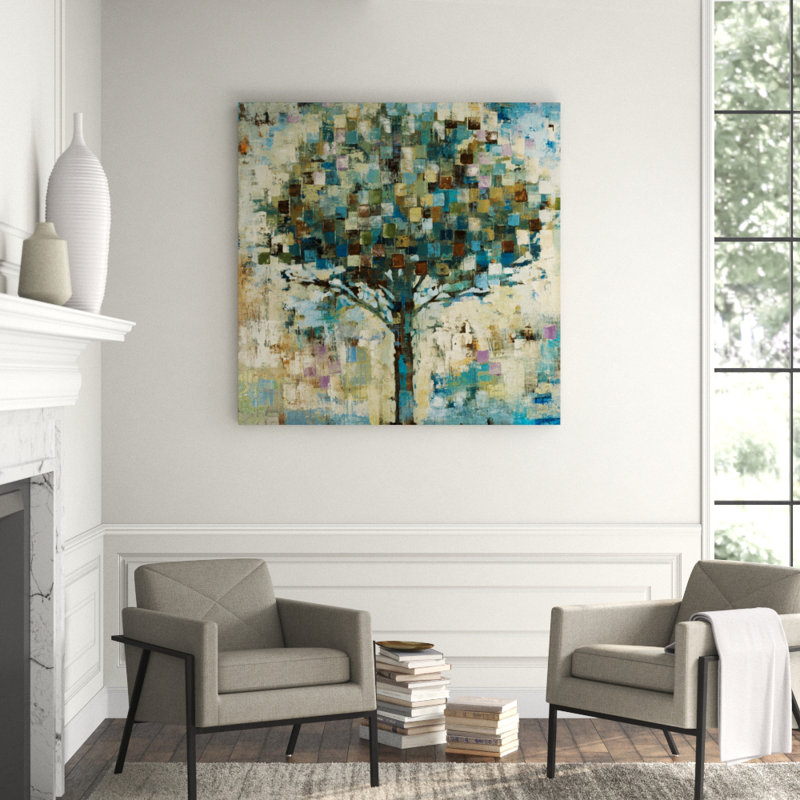 Summer Rain by Leftbank Art, Hand Embellishment Texture, 47" H x 47" W x 1.5" D