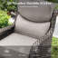 Ensemble de conversation en osier / rotin pour 2 personnes avec repose-pieds Meriline-122524774-122524773