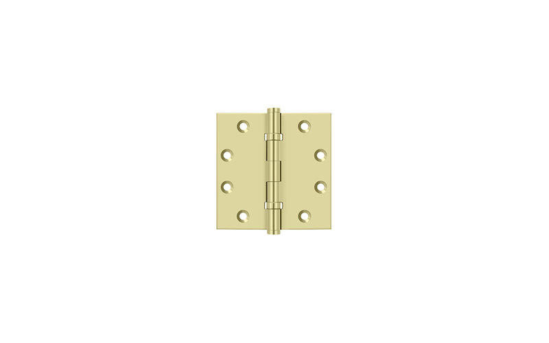 102'' x 102'' Butt Bearing Hinge, Unlacruered Brass