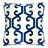  Applique Cotton Geometric Throw Pillow-1989984426