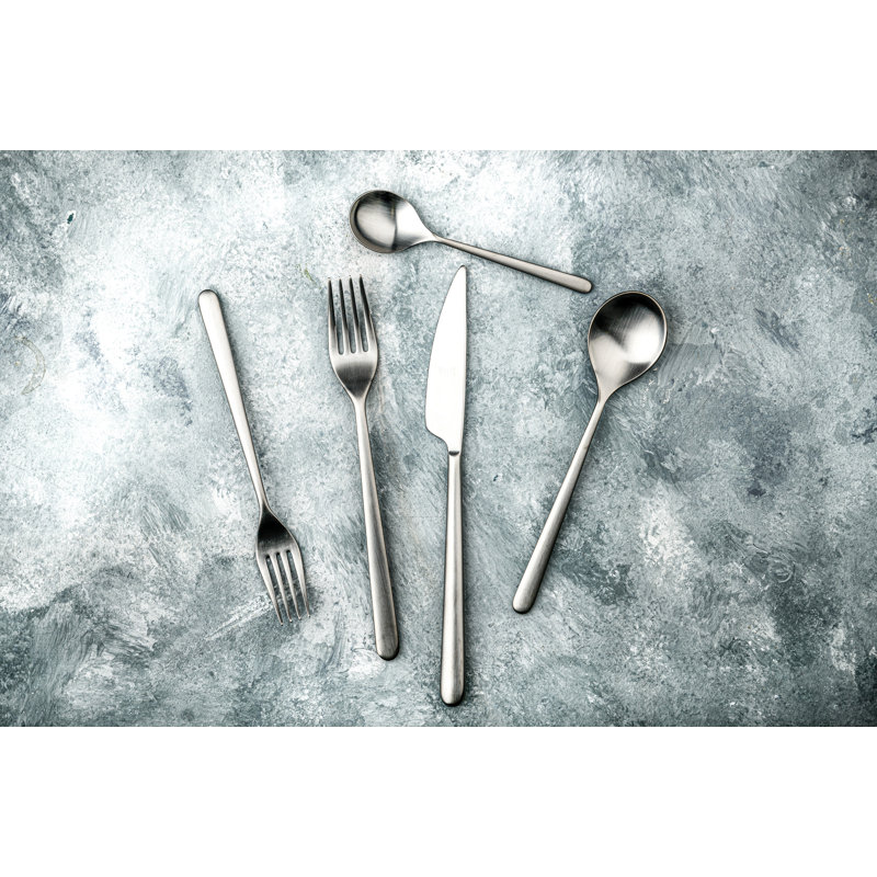 Linea 2 Piece Stainless Steel Hostess Set, Ice Silver