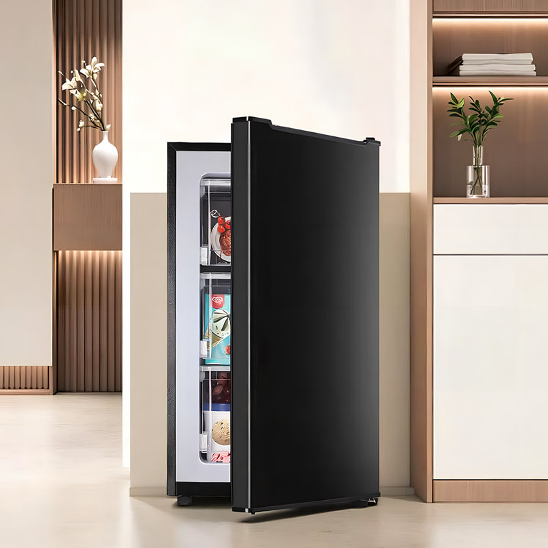3.2 Cu.ft Upright Freezer With Adjustable Temperature Controls(-0.4°F To 32°F), Black