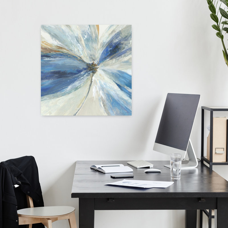 Gigi III, art abstrait naturel éthéré, H 18 po x l 18 po