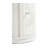 White Solid Wood End Table
