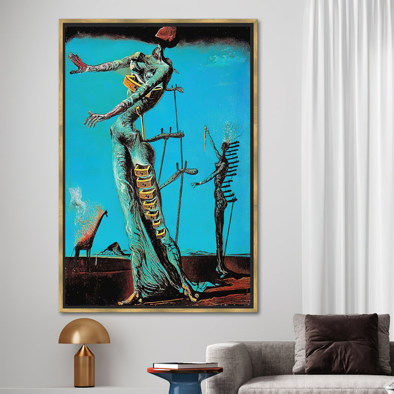 Print on Canvas, 50 cm H x 70 cm W, Gold Floater Framed