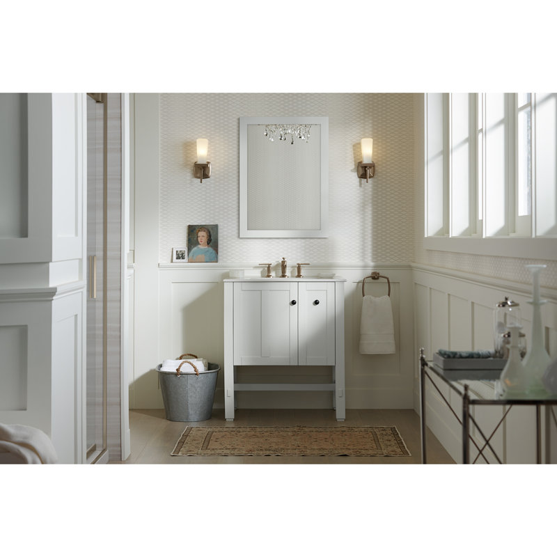 Tresham® 30" Single Bathroom Vanity Base Only, Linen White