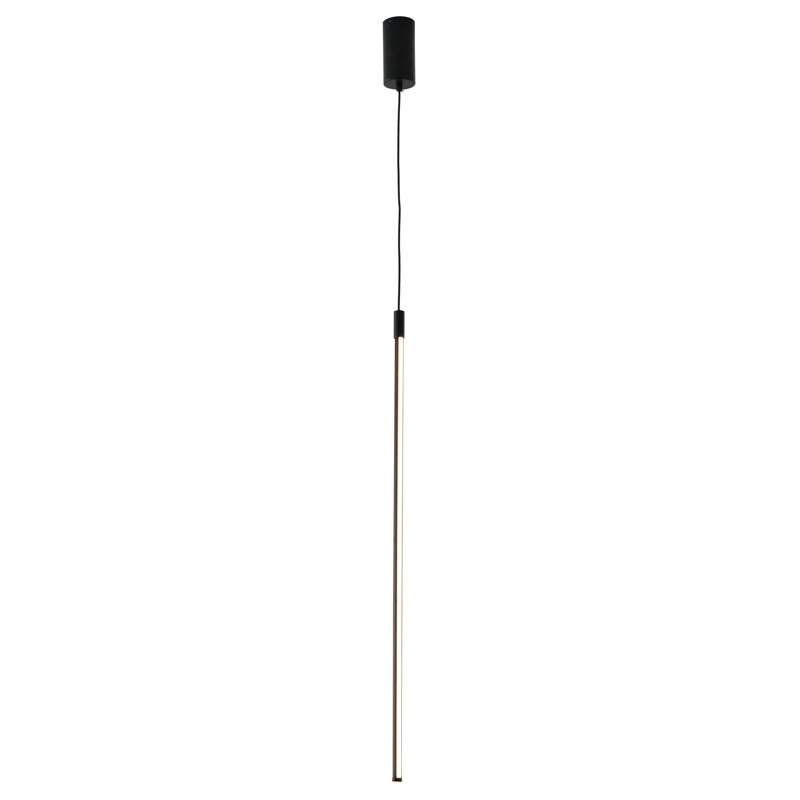 Luminaire suspendu linéaire noir Navika