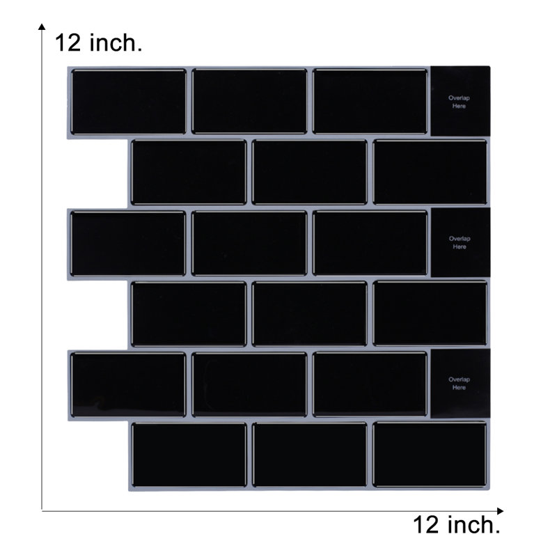 Averill 0.3cm W Gel Peel and Stick Mosaic Tile