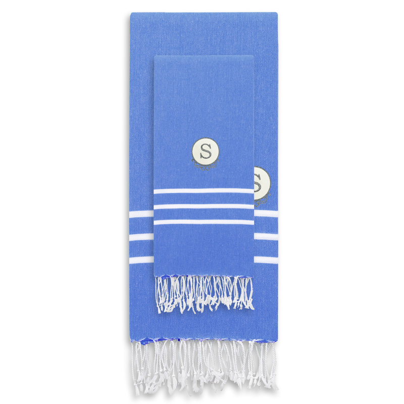 Ensemble de 2 serviettes de plage Alara Pestemal, Aqua pâle, S