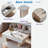 Modern Coffee Table With 2 Fluted Drawers