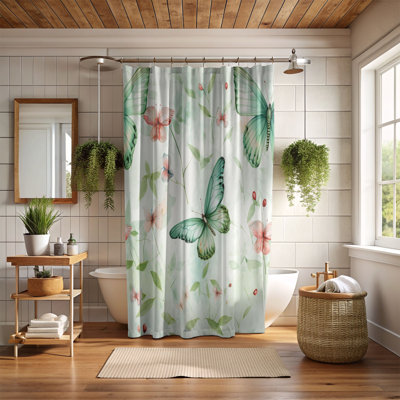 Rideau de douche standard 1 pièce Spring Stitch