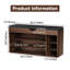 Banc de rangement 12 paires de chaussures