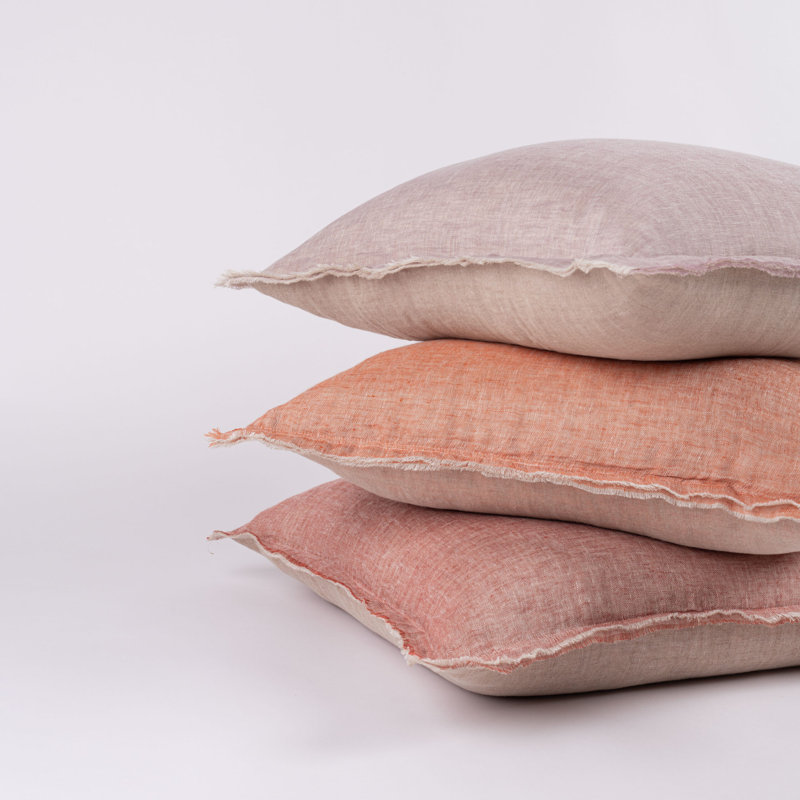 KENT PILLOW, OCHRE/NATURAL, EURO, Lavender