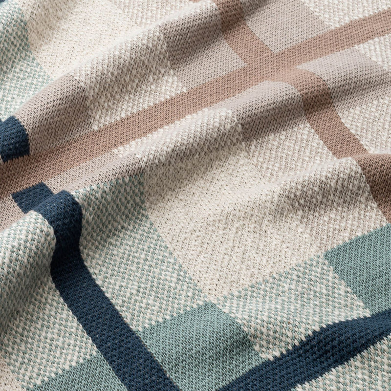 Knitted Plaid Blanket