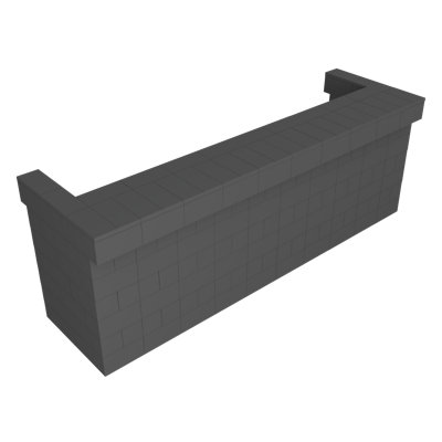 Ensemble de bar et de comptoir en porte-à-faux 120 po EverBlock