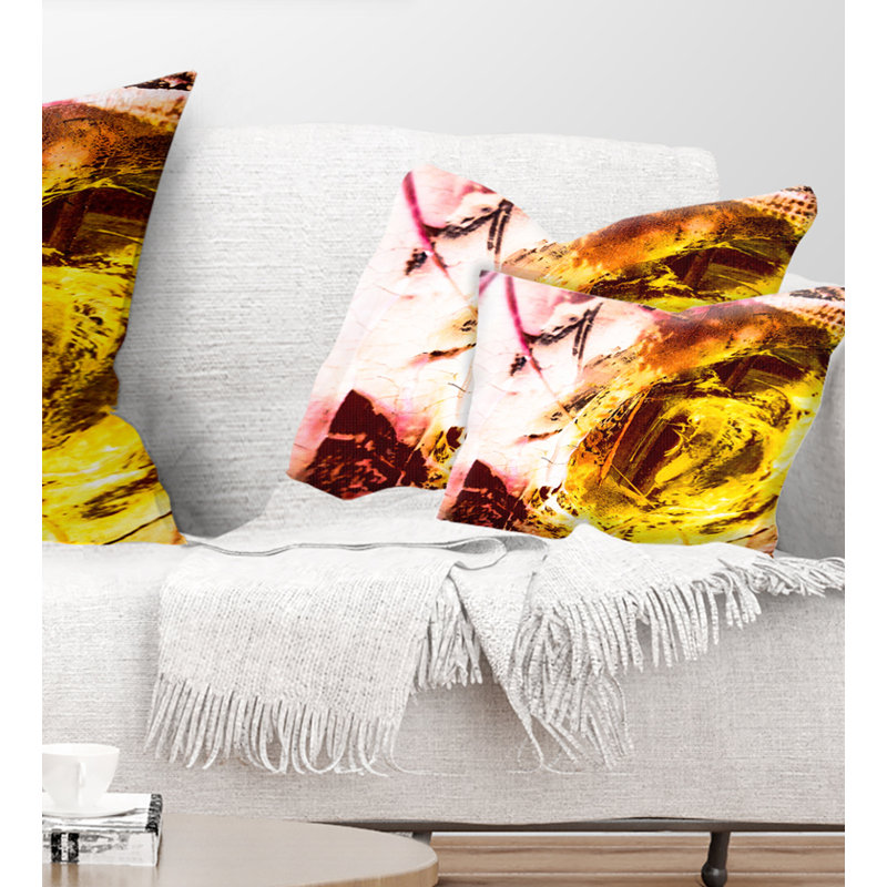  Coussin abstrait, Rectangulaire, 12 po x 20 po