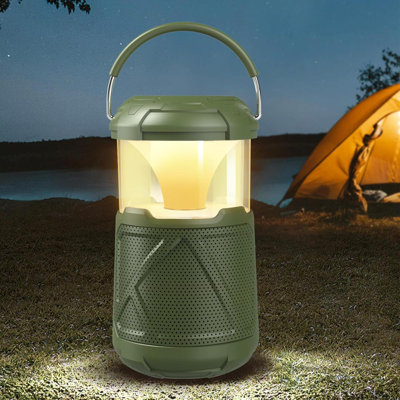 Outdoor Lantern Portable Bluetooth Speakers: IPX6 Waterproof Wireless Speaker With LED Lights For Camping Patio Yard Party Hiking, Gift For Fathers -  Textiles Hub, WFY - AM - B0CDG-LMDVY