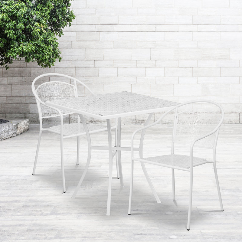 Ensemble de salle à manger pour 4 personnes 35,25 po Robbin Square, Blanc