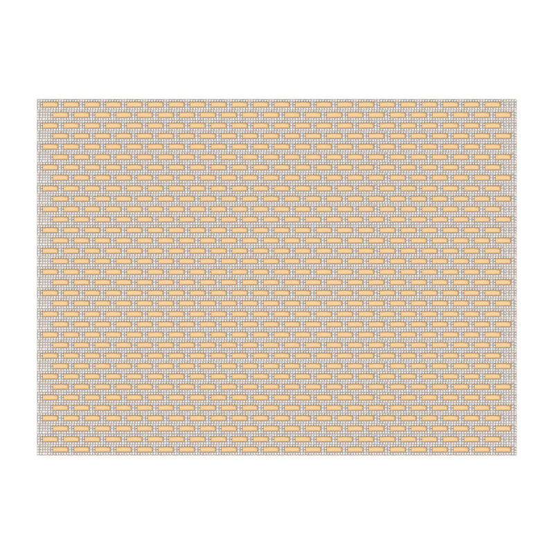 Napperon Sparkles Home Park Avenue | Strass en verre et décorations en cristal | Rectangle 18 po x 13 po, Topaze