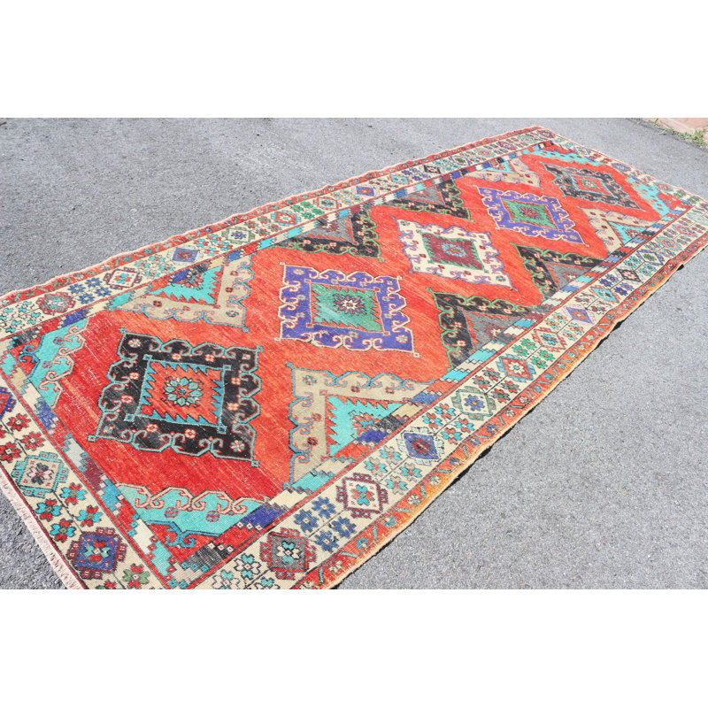 Tapis turc avec motif anatolien rétro pour la décoration intérieure